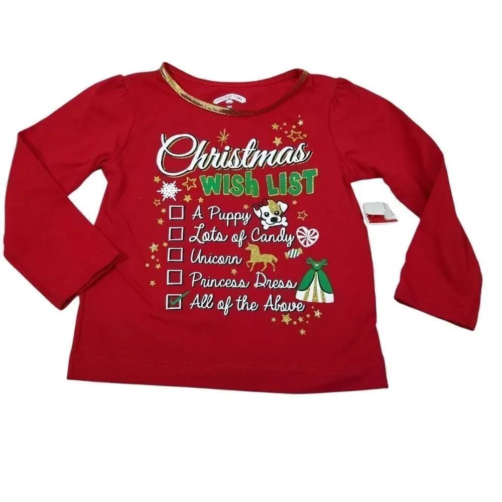 Long sleeve Christmas shirt 18 months
